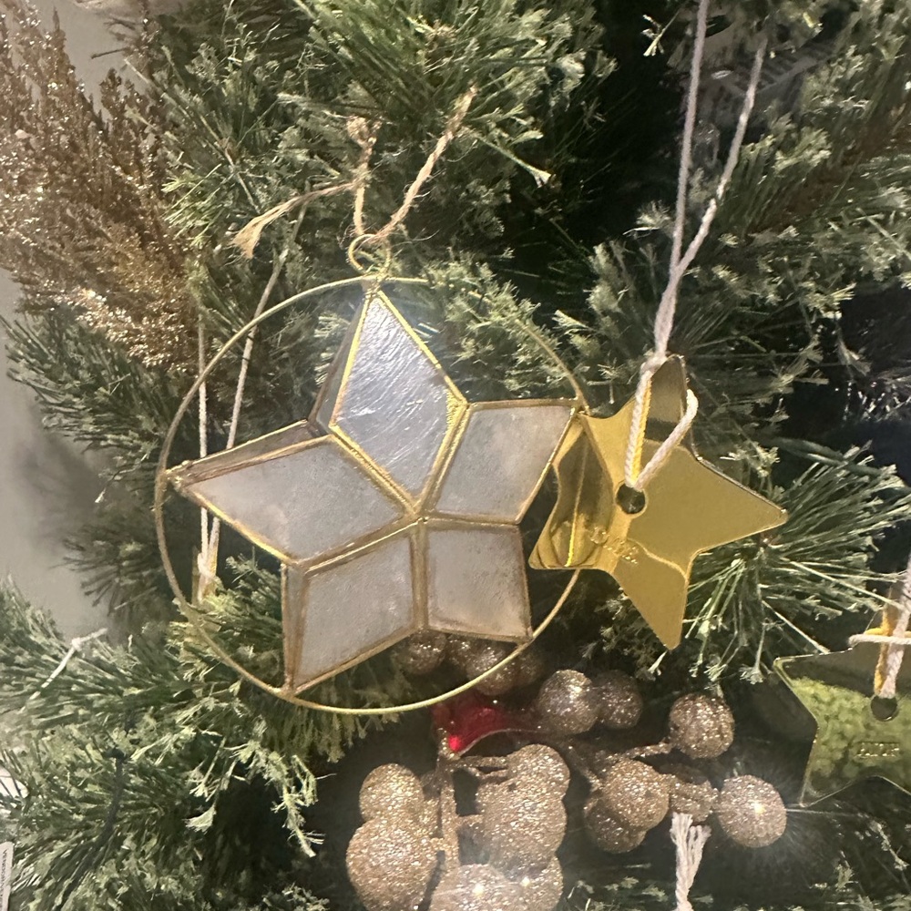 Capiz Star Ornament